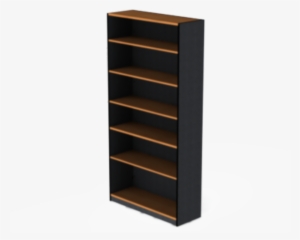 Belair 6 Shelf Bookcase - Black And Cherry Bookcase #2114288