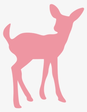 Coral Deer Image Clip Art - Baby Deer Silhouette #2115105
