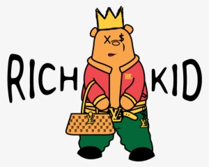 Masculine Upmarket Fashion T - Logo Rich Kid #2115192