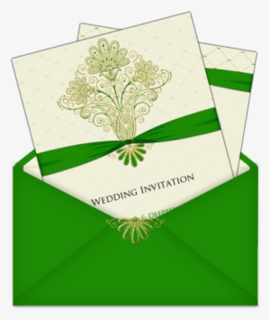 Invitation Template With Multiple Pages Bright Green - Wedding Card Design Green #2115477