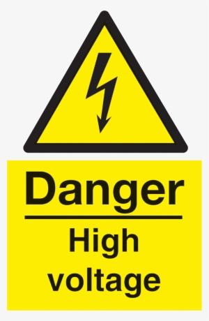 High Voltage Png - Danger Electric Shock Risk Sign #2116500