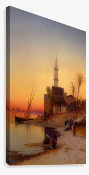 Landscape With Figures Fishing Near A Boat Along The - Boat #2116795