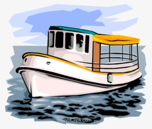 Fishing Boat Royalty Free Vector Clip Art Illustration - Fischerboot Clipart #2117167