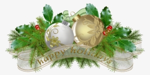 Christmas Decor Vector Png With Decorations Png File #2117481