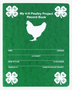 My 4-h Poultry Project Record Book - Rooster #2117803
