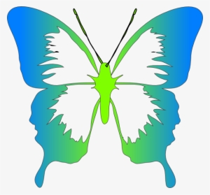 Small - Black And White Butterfly Clip Art #2117807