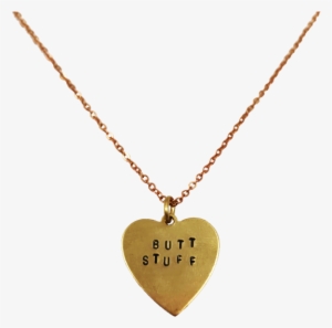 Butt Stuff Hand-stamped Necklace - Necklace #2117897