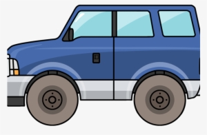 Blue Car Clipart Suv - Commercial Vehicle #2120338