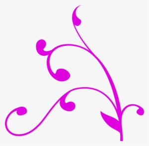 Decorative Corner Purple Clip Art - Transparent Background Tree Branch #2121394