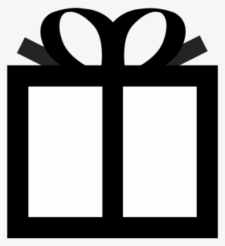 Gift Tag Clipart Black And White - Gift Box Clip Art #2121752