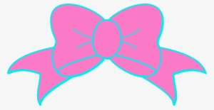 Hot Pink Turquoise Bow Clip Art At Clker - Transparent Background Bow Clipart #2121803