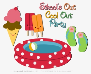 Schools Out Clip Art For Summer Cliparts - Free Pool Party Clip #2122886