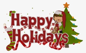 Holidays Clipart Happy Holiday - Happy Holidays Png Transparent #2123117