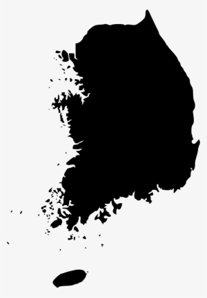 Png File - South Korea Map Silhouette #2123620