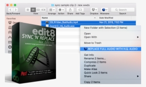 Edit8 Sync N Replace Audio Sync Software For Imovie - Woowave Dreamsync Home Edition Download, Video Editing, #2123698