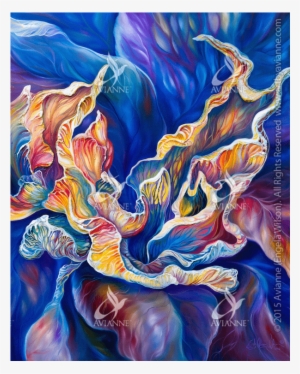 Pacific Hybrid Iris Original - Painting #2124634