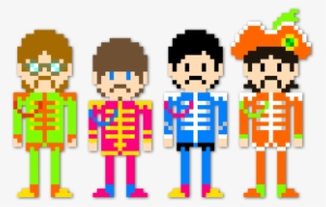 Sgt Pixel By Dillonquador-d7a33np - Beatles Minecraft Pixel Art #2124783