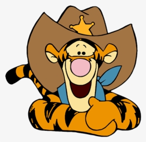 Cowboy Tigger - Winnie The Pooh Cowboy Clipart #2125937