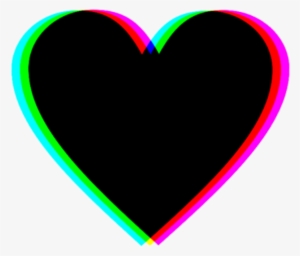 Sticker Heart Black Tumblr Hearts Coracao Icon Png - Sticker #2126112