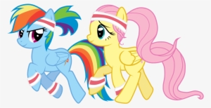 Fanmade Rainbow Dash And Fluttershy Sport - My Little Pony Sport #2126267
