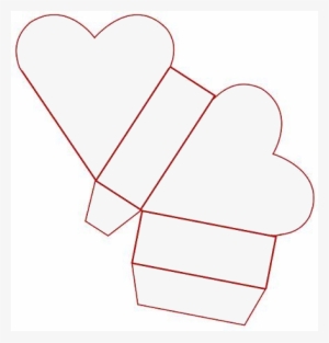 Caixa Coração Png - Molde Caixa Coração Png #2126270