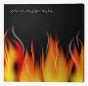 Fire Flames And Smoke Vector Background Canvas Print - Flame #2126343