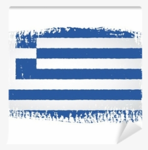 Brushstroke Flag Greece With Transparent Background - Illustration #2128169