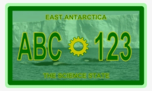 East Antarctica License Plate - National Geographic #2128501