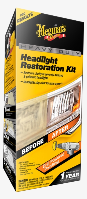 Meguiar's® Heavy Duty Headlight Restoration Kit - Meguiar's G2960 Basic Headlight Restoration Kit #2128704