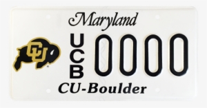 Cu License Plate In Maryland #2128749