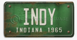 Indiana License Plate Indy - Indiana Indy License Plate Wood Art #2128829