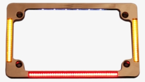 Victory License Plate Frame Chrome Turn Signals & Brake - Led Picture Frame Png #2129093