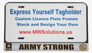 Maintain Legal License Plate Status With The Express - Army #2129121