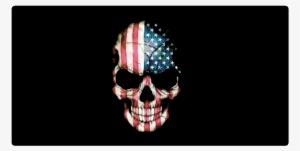American Flag Skull License Plate - Skull Flag License Plate #2129160