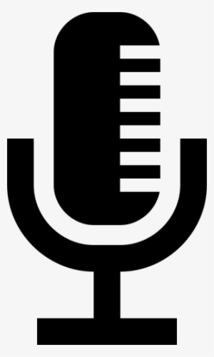 Imagen Vectorial De Silueta De Icono De Micrófono - Microphone Clipart #2129978