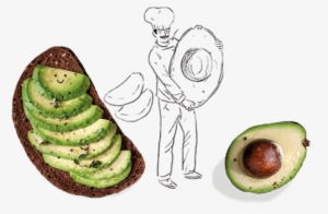 Tostada Con Rodajas De Aguacate - Avocado #2130465