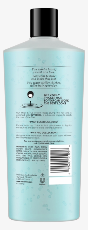 Tresemme Thick And Full Shampoo Ingredients #2130570
