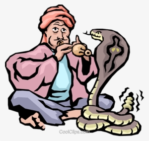 Snake Charmer Royalty Free Vector Clip Art Illustration - Snake Charmer Clipart Png #2130574