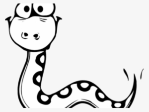 Drawn Snake Outline - Snake Clipart Black And White #2130663