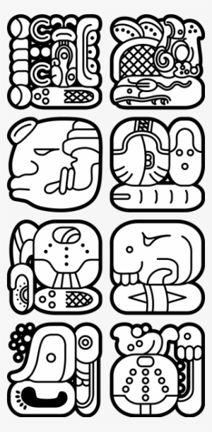 Mayan Hieroglyphics Mayan Hieroglyphics - Aztec Mayan Glyphs #2130851