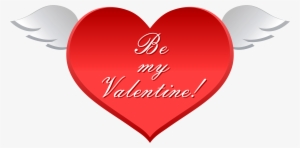 Be Valentine Heart With Wings Clip Art Imageu Gallery - Heart #2131776