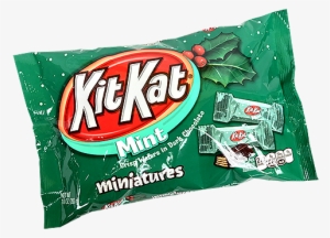 Kit Kat Dark Mint Chocolate Miniatures Holiday Candy - Kit Kat Chocolate Christmas #2131804