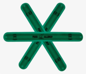 Teal Pumpkin Glow In The Dark Food Allergy Slap Bracelet - Snowflake #2131927