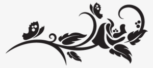 Elegant Floral Wall Decal - A4 Textil / Wall Stencil Template W-025 Ca. 11,6" X #2132464