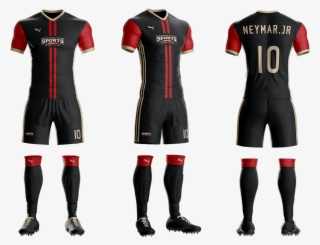 Goal Soccer Kit Jersey Uniform Template Psd - Mockup Uniforme Futebol Psd #2132564