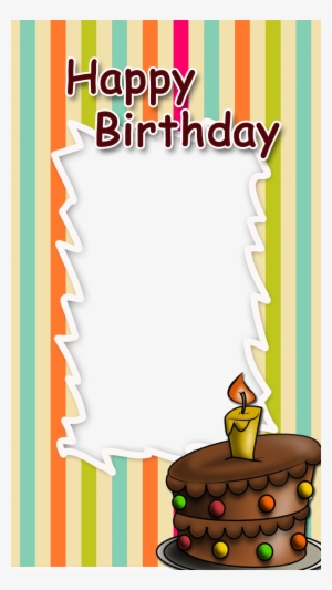 Birthday Frame With Cake Freeproducts - Happy Birthday Frames Background #2135208