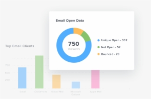 Pie Chart Of Email Open Rate For Mailchimp Campaigns - Circle #2136583