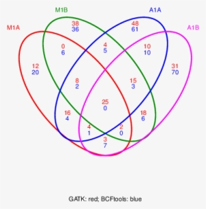 Venn Diagram For 4 Samples From Gatk And Bcftools - Rna-seq #2137025