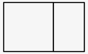 The Golden Ratio Go Figure Jpg Transparent Download - Rectangle With Line In Middle #2137185