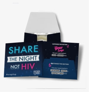 Share The Night Not Hiv Condom - Graphic Design #2137871